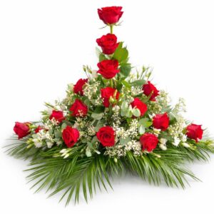 Ikebana z ruží