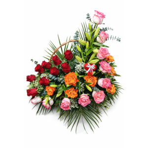 Ikebana zo živých kvetov
