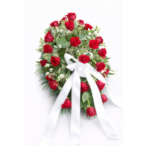 Ikebana ruža a lisiantus